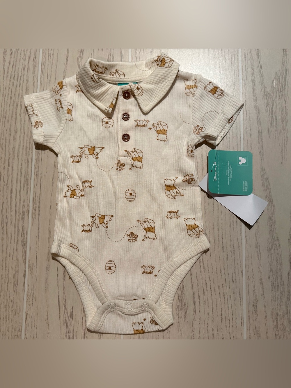 Disney Baby Winnie the Pooh Suspender Outfit Set 3-6M NWT - Picture 4 of 10